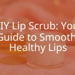 DIY lip scrub with sugar, honey, and coconut oil in a small jar, fresh and natural ingredients, soft pink and golden tones, cozy and inviting, realistic.