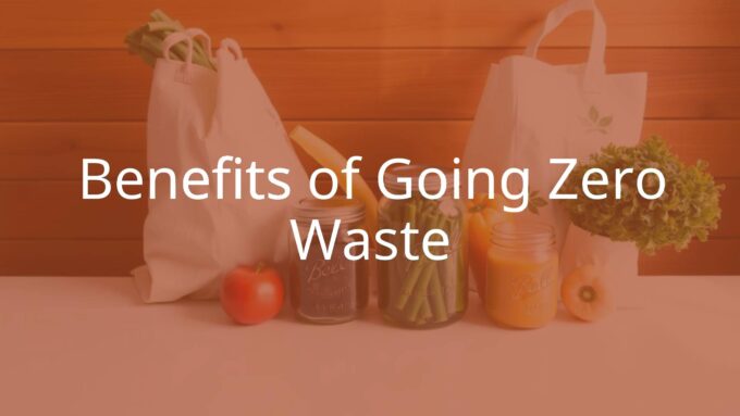 Eco-friendly zero waste lifestyle, reusable grocery bags, mason jars, fresh produce, wooden background, natural light, minimalist and clean.