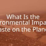 A polluted landscape with piles of trash, dirty water, and smoggy air, showcasing the environmental impact of waste, realistic.