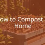 A backyard compost bin filled with food scraps and garden waste, surrounded by lush green plants, sunny day, realistic.