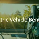 Modern electric vehicle charging at a station, clean energy concept, sunny day, realistic.