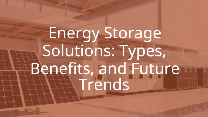 Modern energy storage facility with solar panels and large batteries, green energy concept, clean and futuristic design, bright daylight.